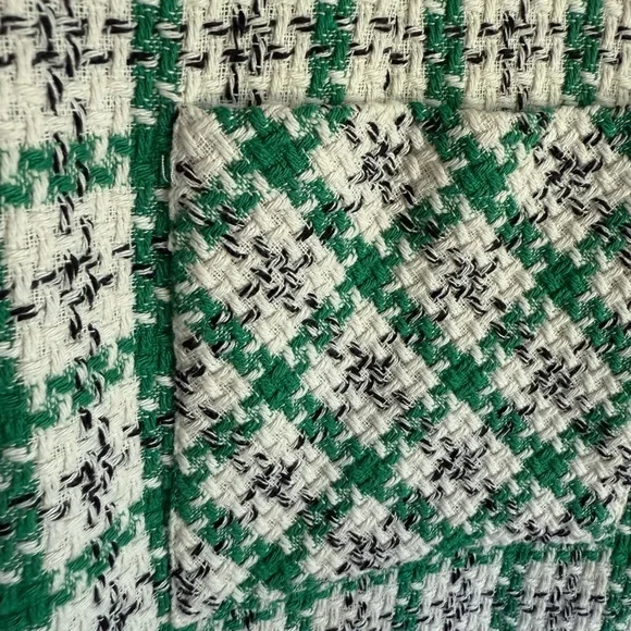 Zara Green and White Tweed Dress NWT - Picture 6 of 7